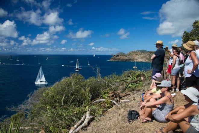 Spectators watch the start of the RORC Caribbean 600 ©  ELWJ Photography / RORC